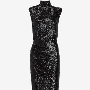 - SOLD - Sequins Asymmetrical Dress